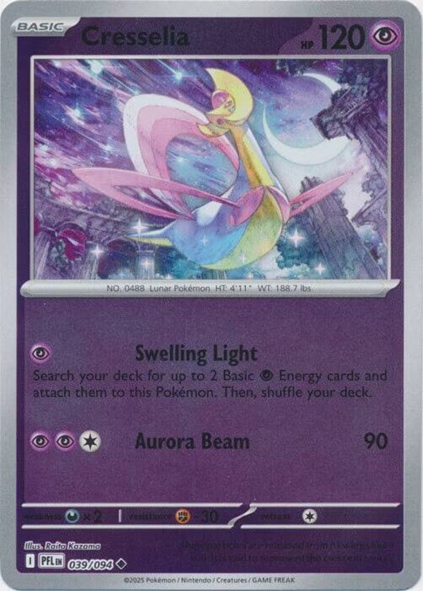 Phantasmal Flames - #039 - Cresselia  - REVERSE