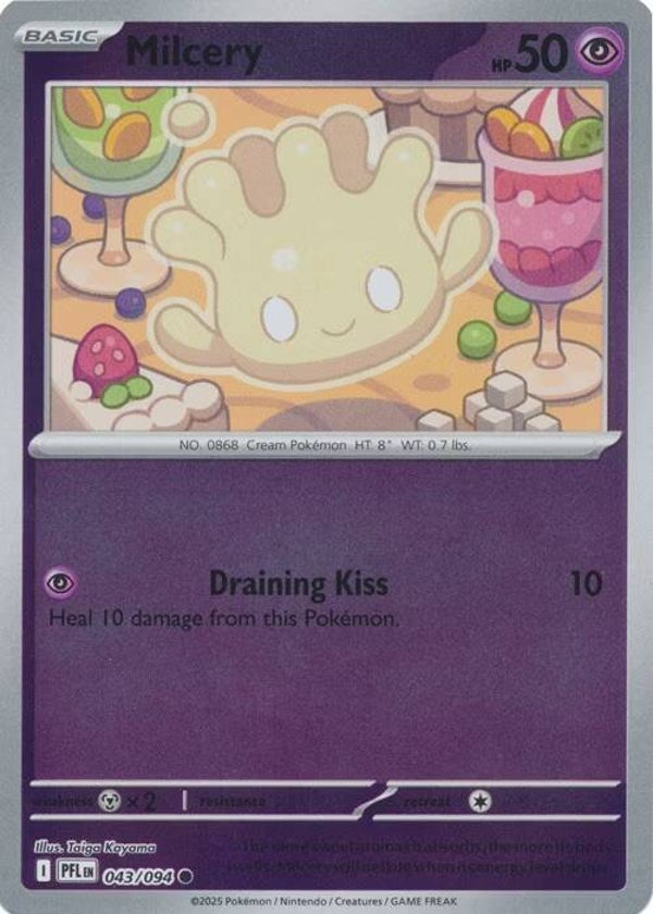 Phantasmal Flames - #043 - Milcery  - REVERSE