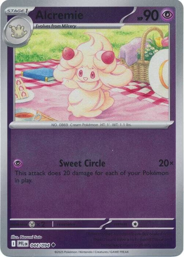 Phantasmal Flames - #044 - Alcremie  - REVERSE