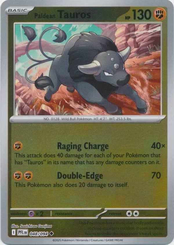 Phantasmal Flames - #048 - Paldean Tauros  - REVERSE
