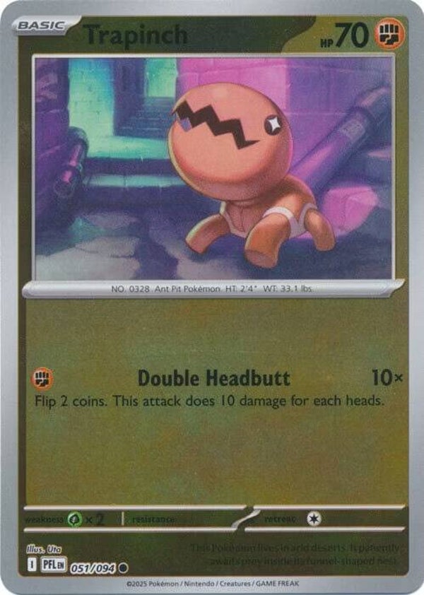 Phantasmal Flames - #051 - Trapinch  - REVERSE