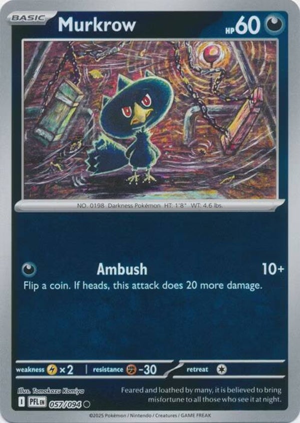 Phantasmal Flames - #057 - Murkrow  - REVERSE