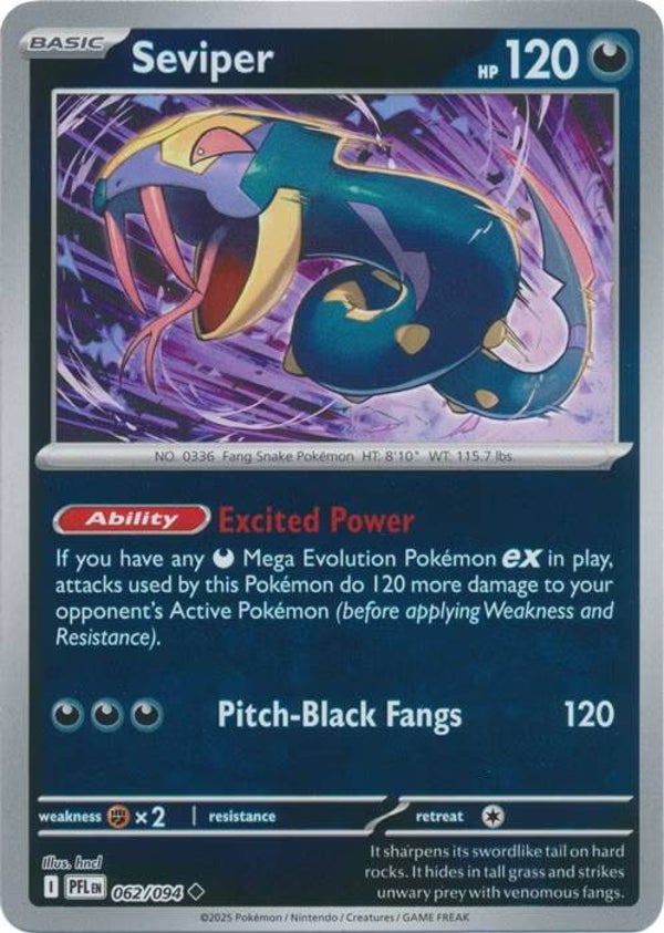 Phantasmal Flames - #062 - Seviper  - REVERSE