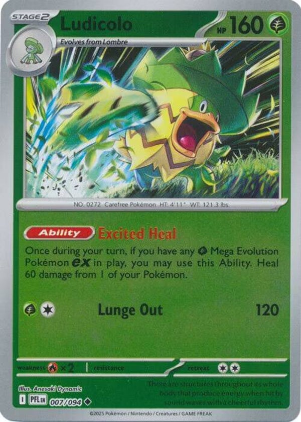 Phantasmal Flames - #007 - Ludicolo - REVERSE