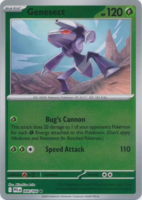 Phantasmal Flames - #008 - Genesect - REVERSE