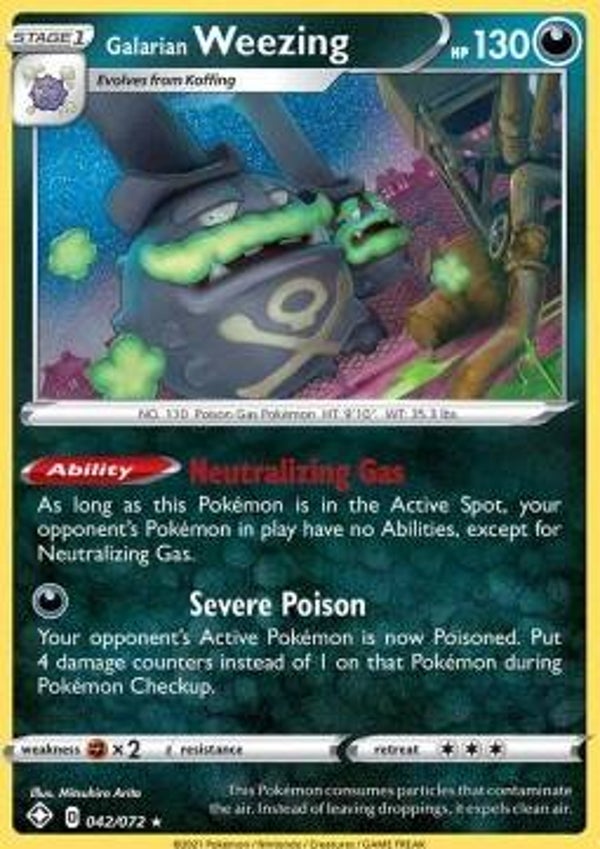 Shining Fates - #042 - Galarian Weezing