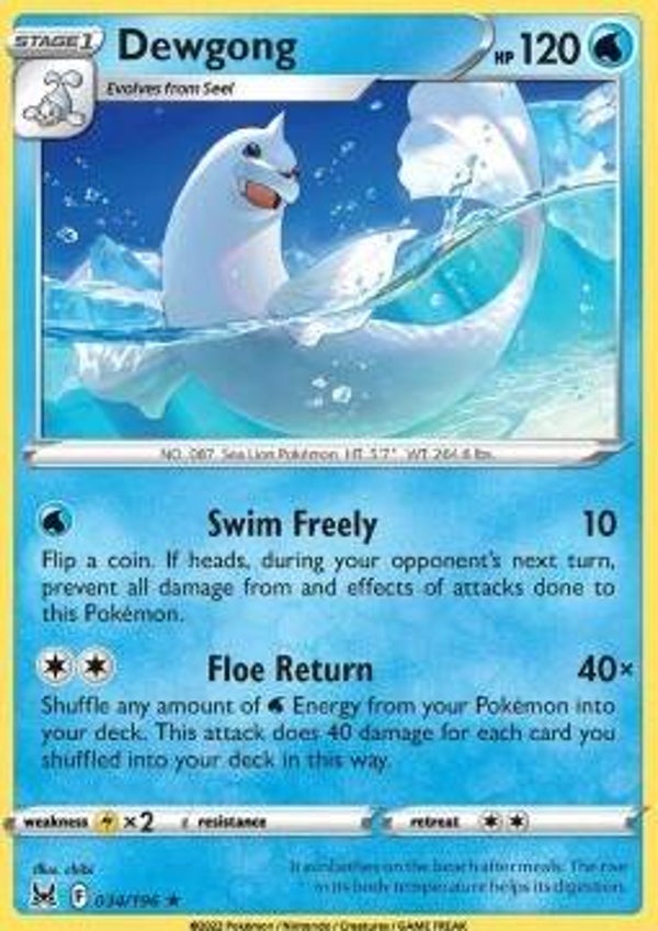 Lost Origin - #034 - Dewgong