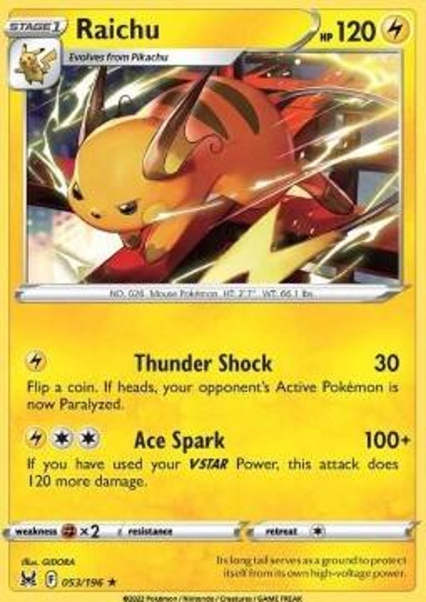 Lost Origin - #053 - Raichu