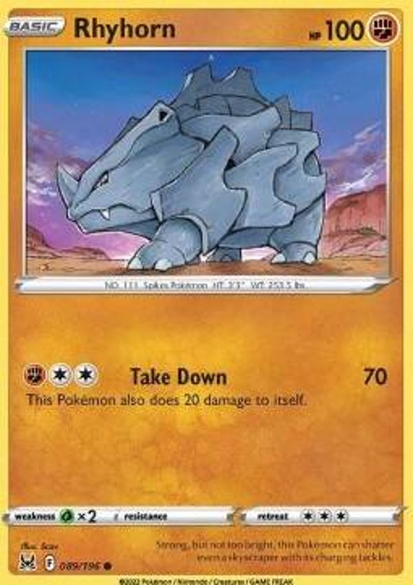 Lost Origin - #089 - Rhyhorn