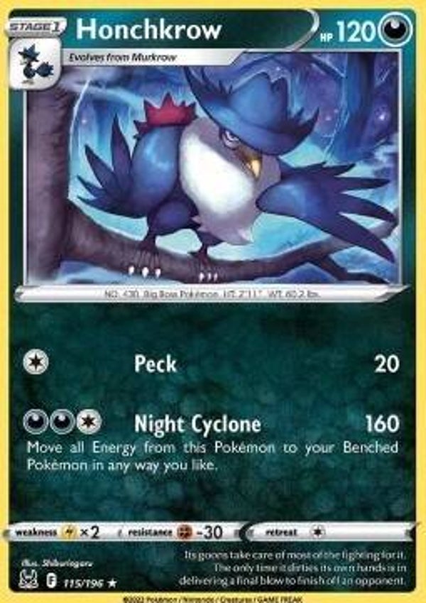 Lost Origin - #115 - Honchkrow