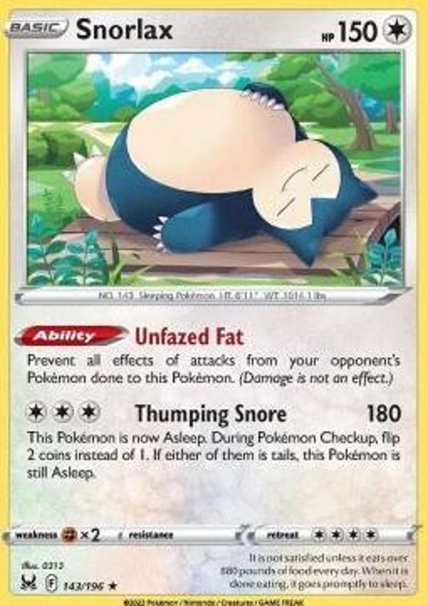 Lost Origin - #143 - Snorlax