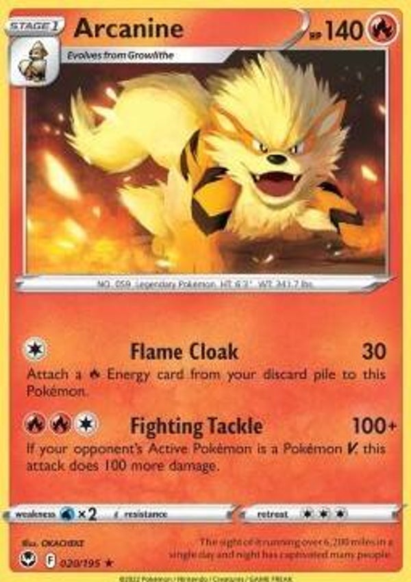 Silver Tempest - #020 - Arcanine