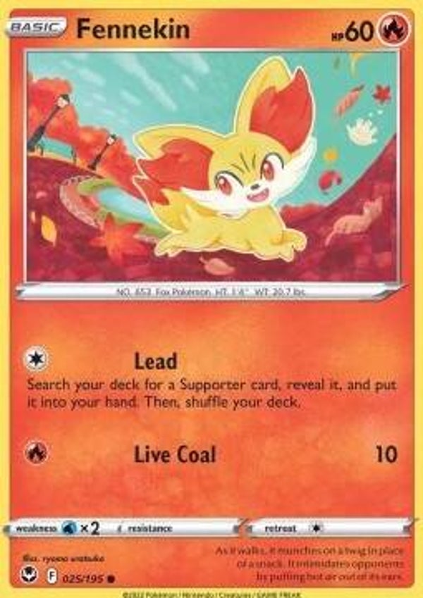 Silver Tempest - #025 - Fennekin
