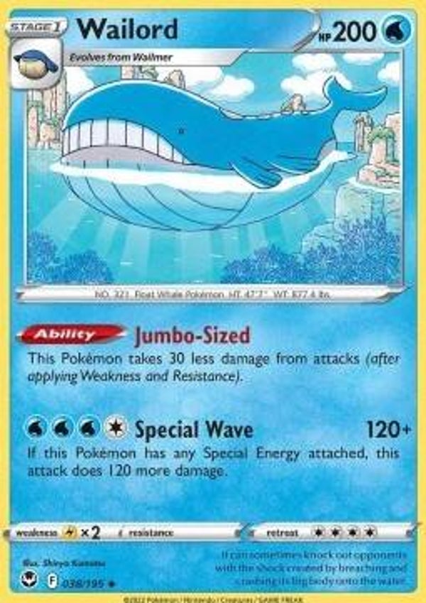 Silver Tempest - #038 - Wailord