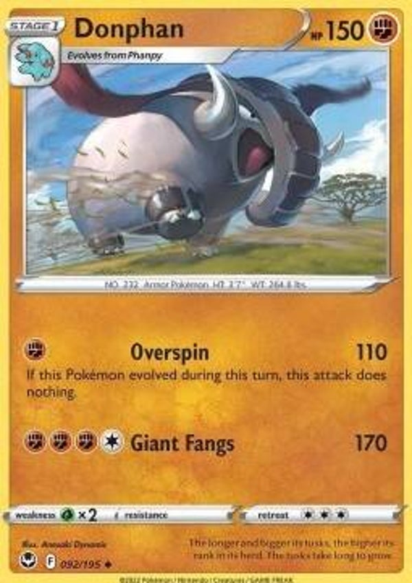 Silver Tempest - #092 - Donphan