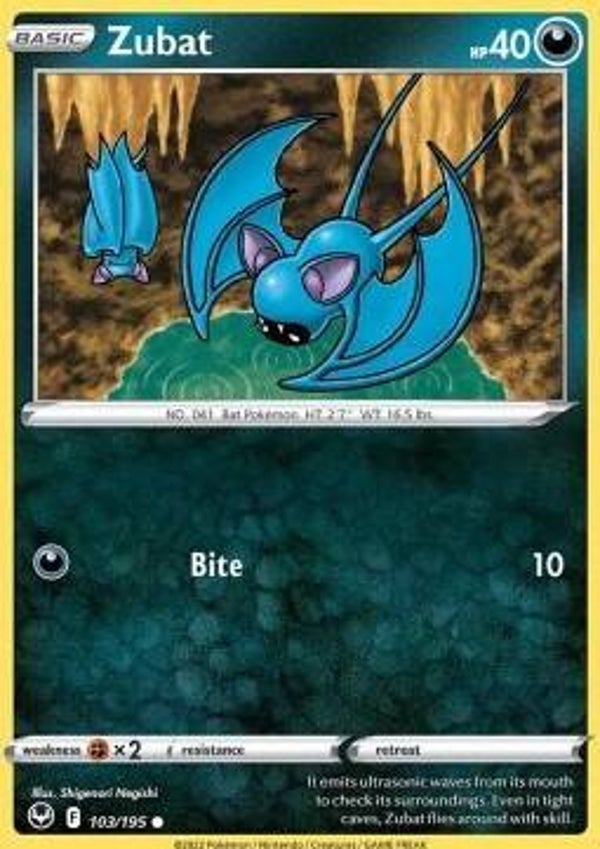 Silver Tempest - #103 - Zubat