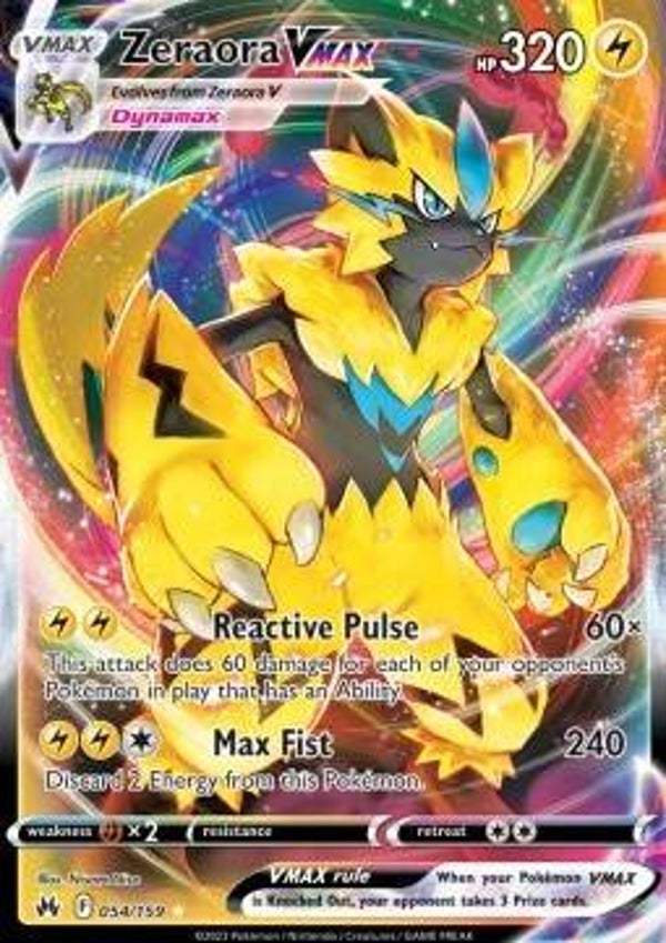 Crown Zenith - #054 - Zeraora VMAX