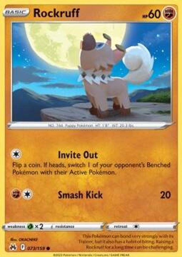 Crown Zenith - #073 - Rockruff