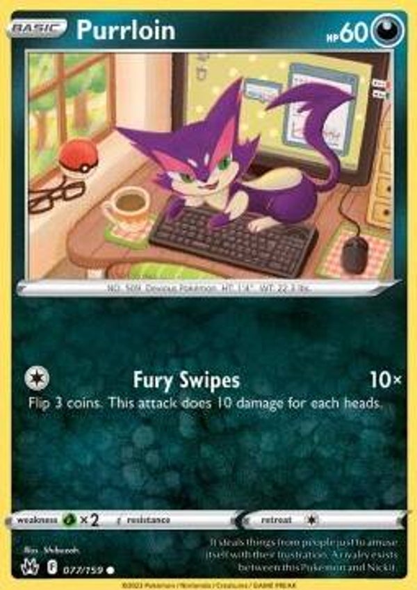 Crown Zenith - #077 - Purrloin