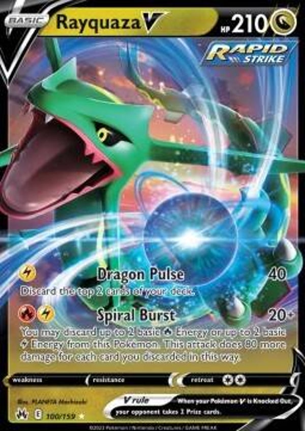 Crown Zenith - #100 - Rayquaza V