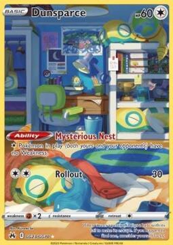 Crown Zenith - #GG23 - Dunsparce
