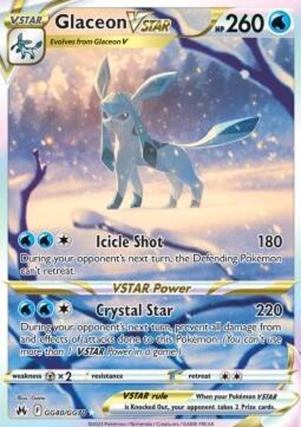 Crown Zenith - #GG40 - Glaceon V