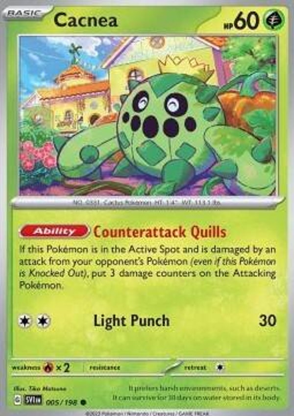 Scarlet & Violet - #005 - Cacnea