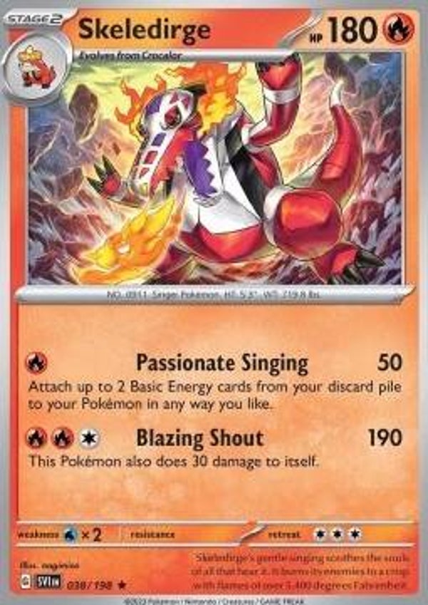 Scarlet & Violet - #038 - Skeledirge