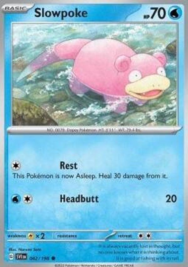 Scarlet & Violet - #042 - Slowpoke