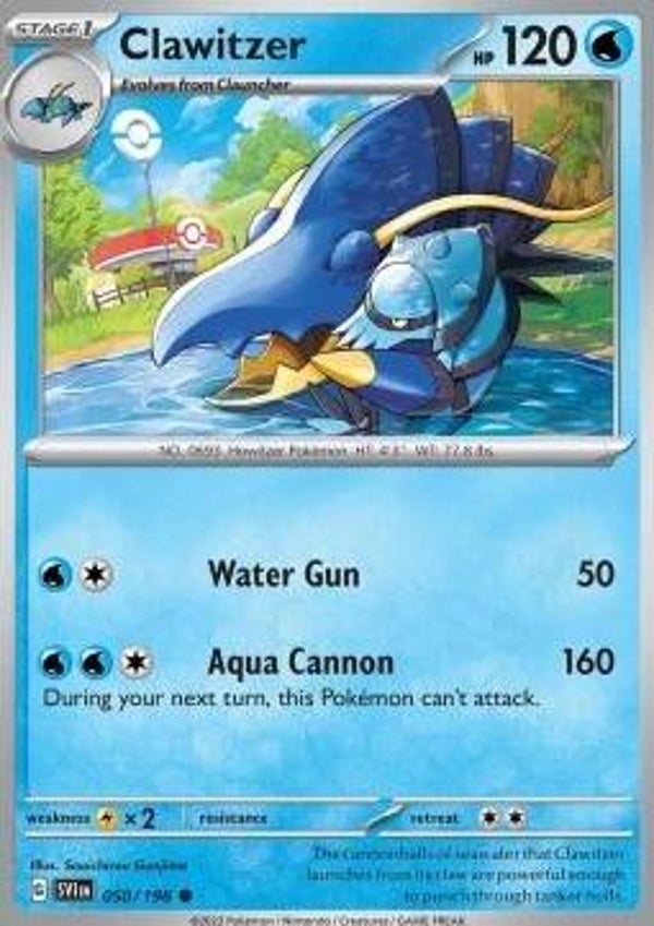 Scarlet & Violet - #050 - Clawitzer