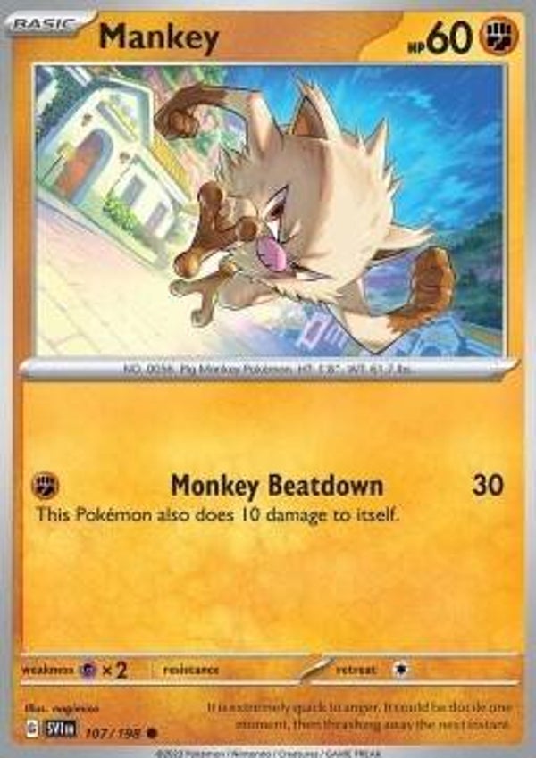 Scarlet & Violet - #107 - Mankey