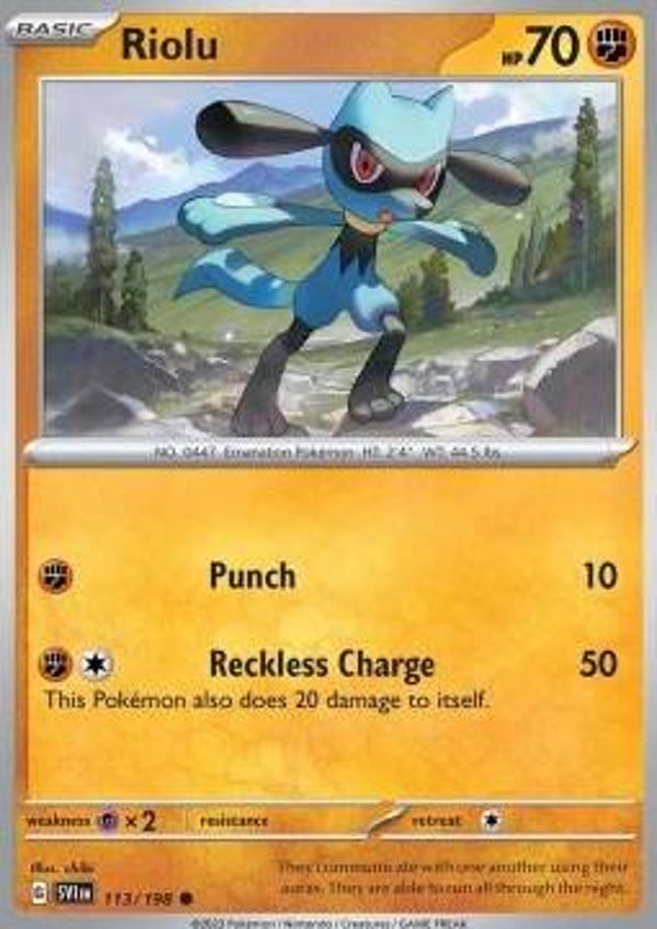 Scarlet & Violet - #113 - Riolu