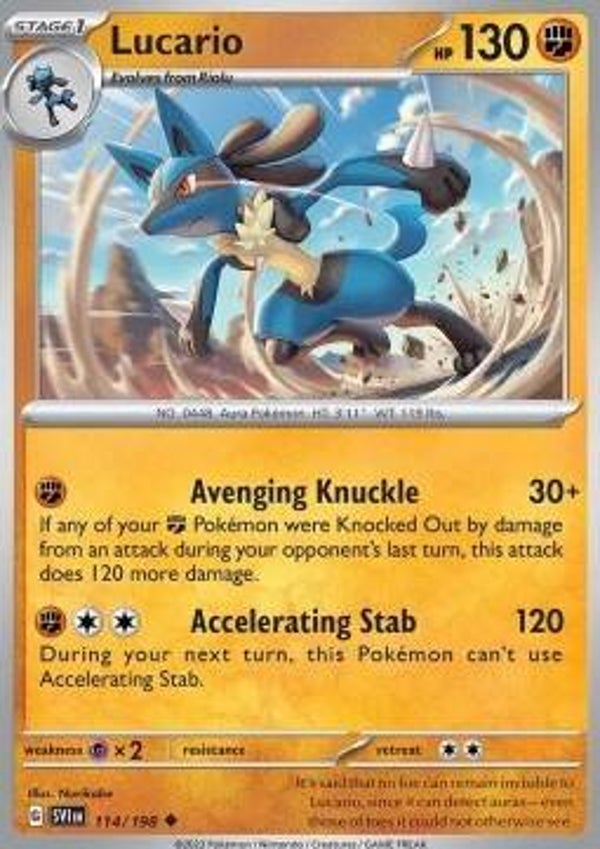 Scarlet & Violet - #114 - Lucario