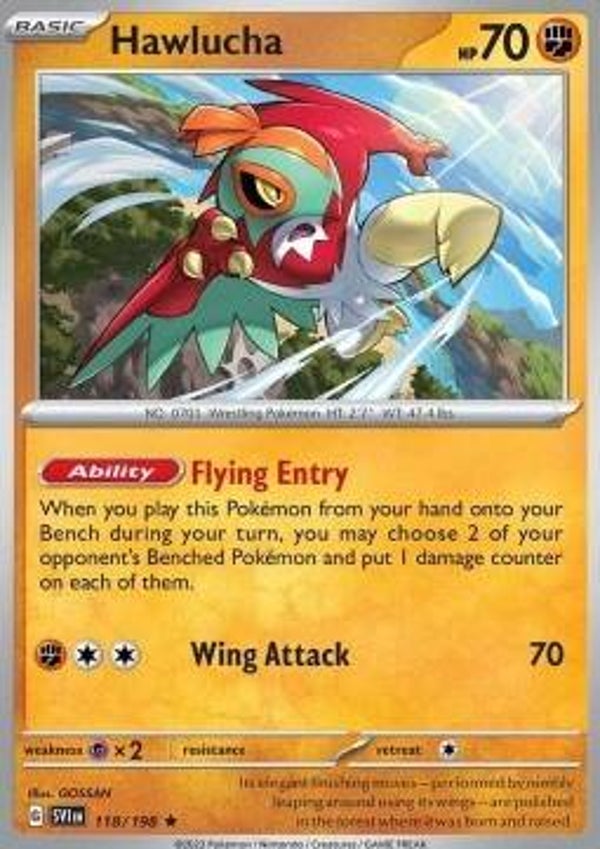 Scarlet & Violet - #118 - Hawlucha