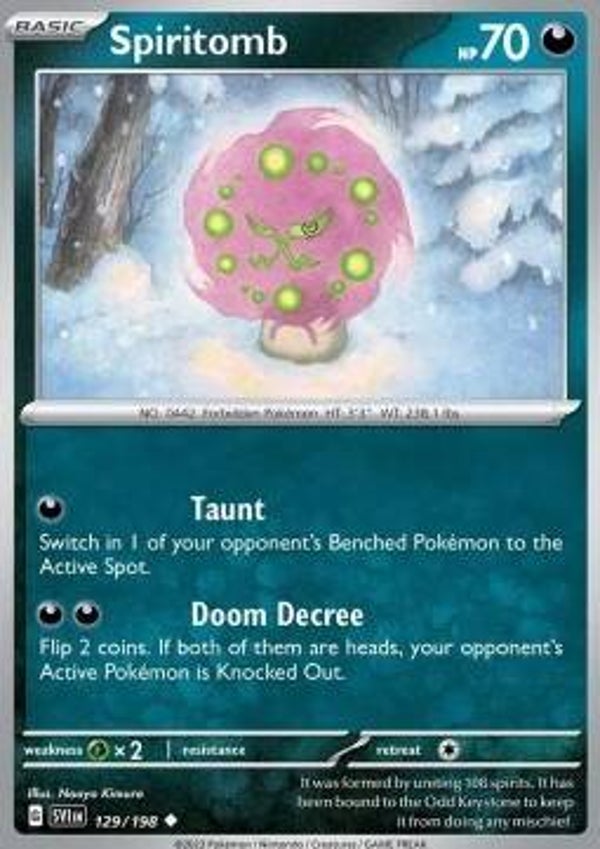 Scarlet & Violet - #129 - Spiritomb