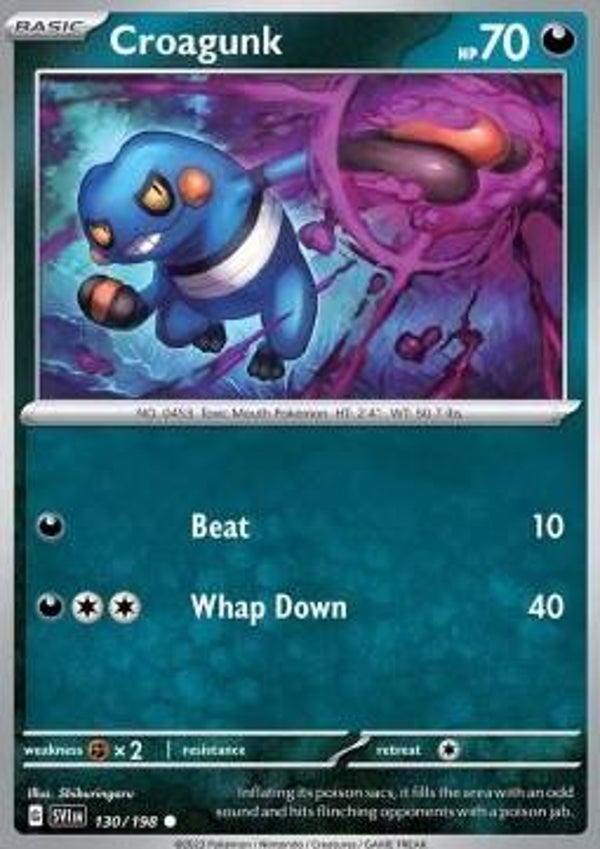 Scarlet & Violet - #130 - Croagunk