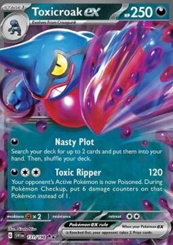 Scarlet & Violet - #131 - Toxicroak EX