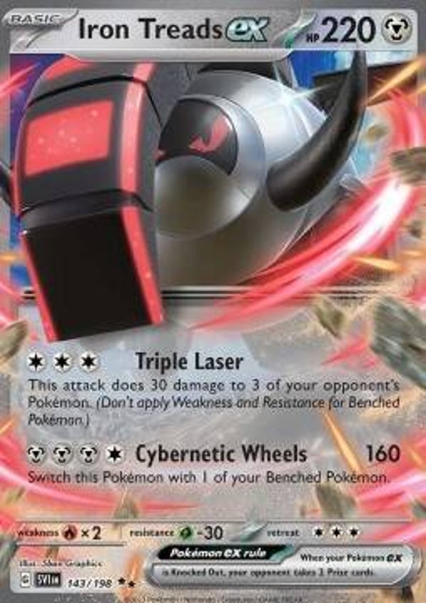 Scarlet & Violet - #143 - Iron Treads EX