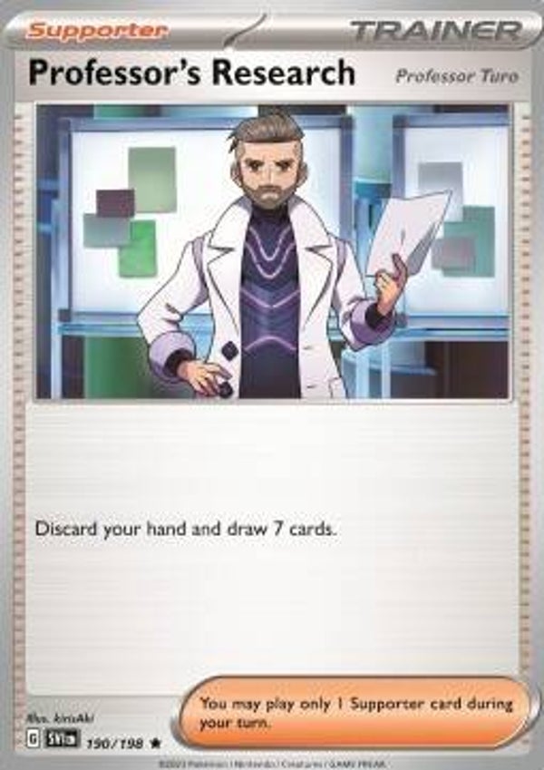 Scarlet & Violet - #190 - Professor's Research [Professor Turo]