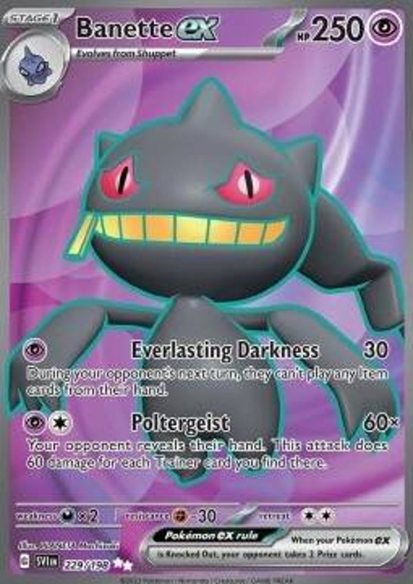 Scarlet & Violet - #229 - Banette EX
