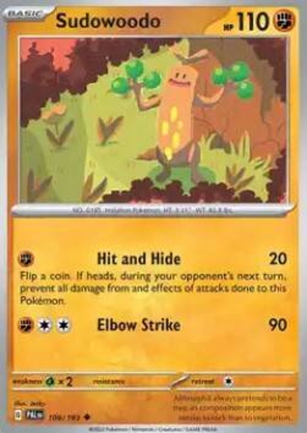 Paldea Evolved - #109 - Sudowoodo