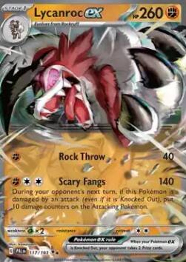Paldea Evolved - #117 - Lycanroc EX