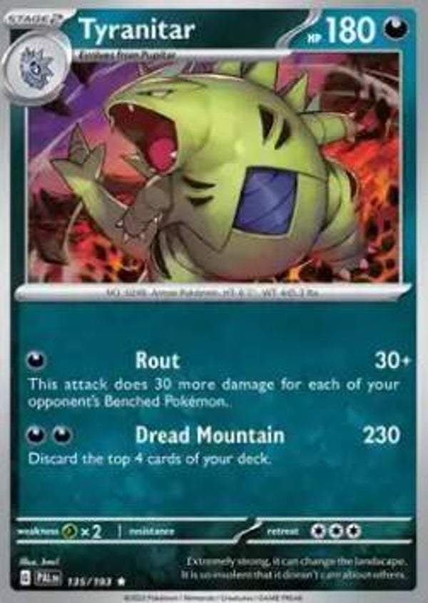 Paldea Evolved - #135 - Tyranitar