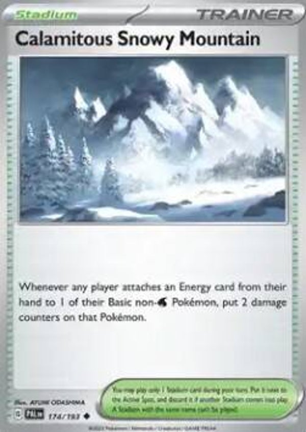 Paldea Evolved - #174 - Calamitous Snowy Mountain