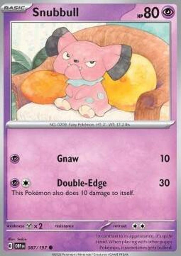 Obsidian Flames - #087 - Snubbull