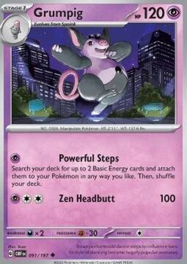 Obsidian Flames - #091 - Grumpig