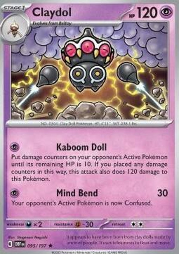 Obsidian Flames - #095 - Claydol - HOLO