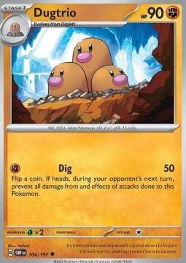Obsidian Flames - #104 - Dugtrio