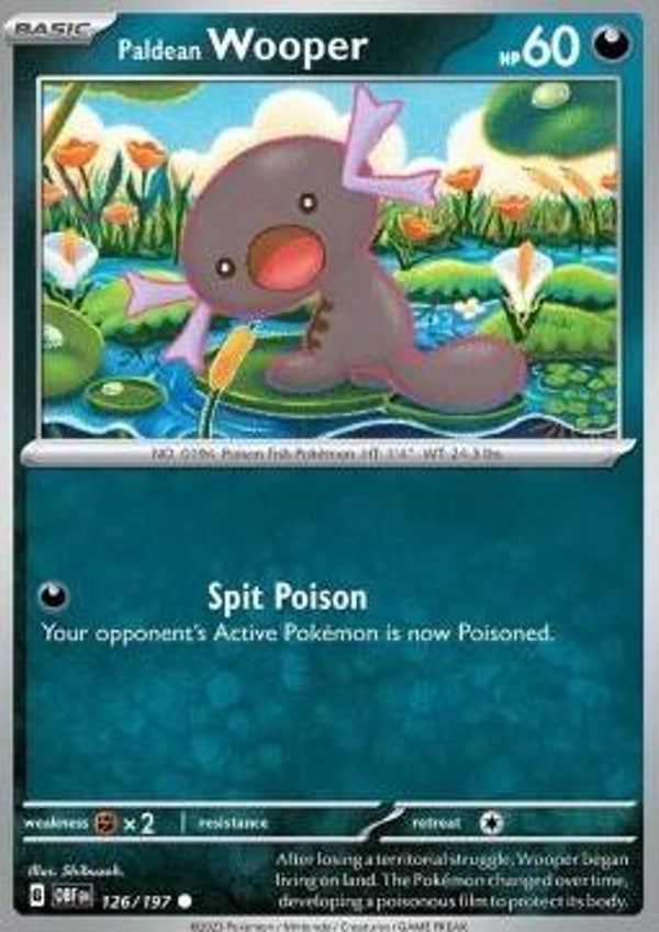 Obsidian Flames - #126 - Paldean Wooper