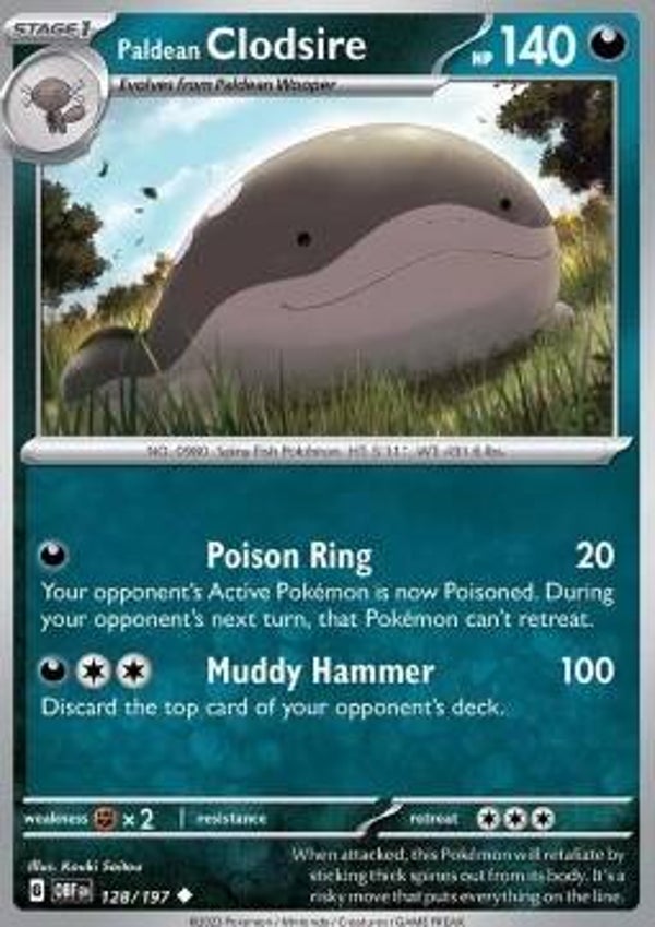 Obsidian Flames - #128 - Paldean Clodsire